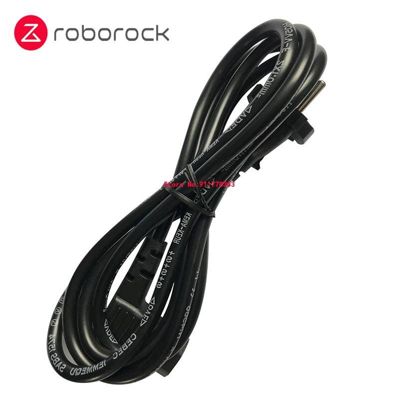 New Original Roborock S7 Power Cable for Roborock S7 Robot Vacuum Cleaner Auto-Empty Dock Station Charging Cable With EU Plug