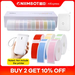 Niimbot Mini Label printer paper Printing Label Waterproof Anti-Oil Price Label Pure Color Scratch-Resistant Label Sticker Paper