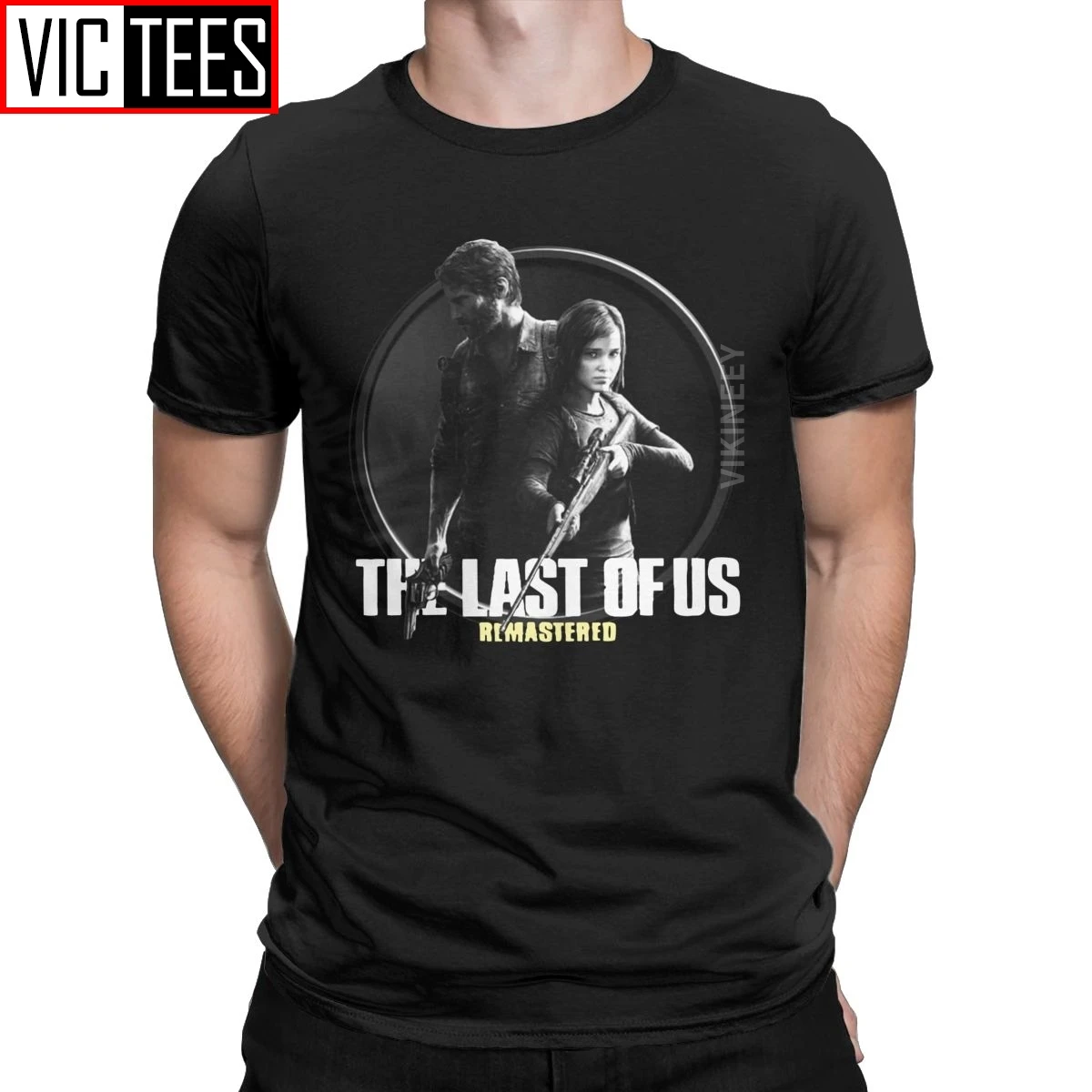 Men's The Last Of Us Remastered Tshirt Ellie Fireflies Joel Tlou Video Game Pure Cotton Streetwear Party T-Shirt