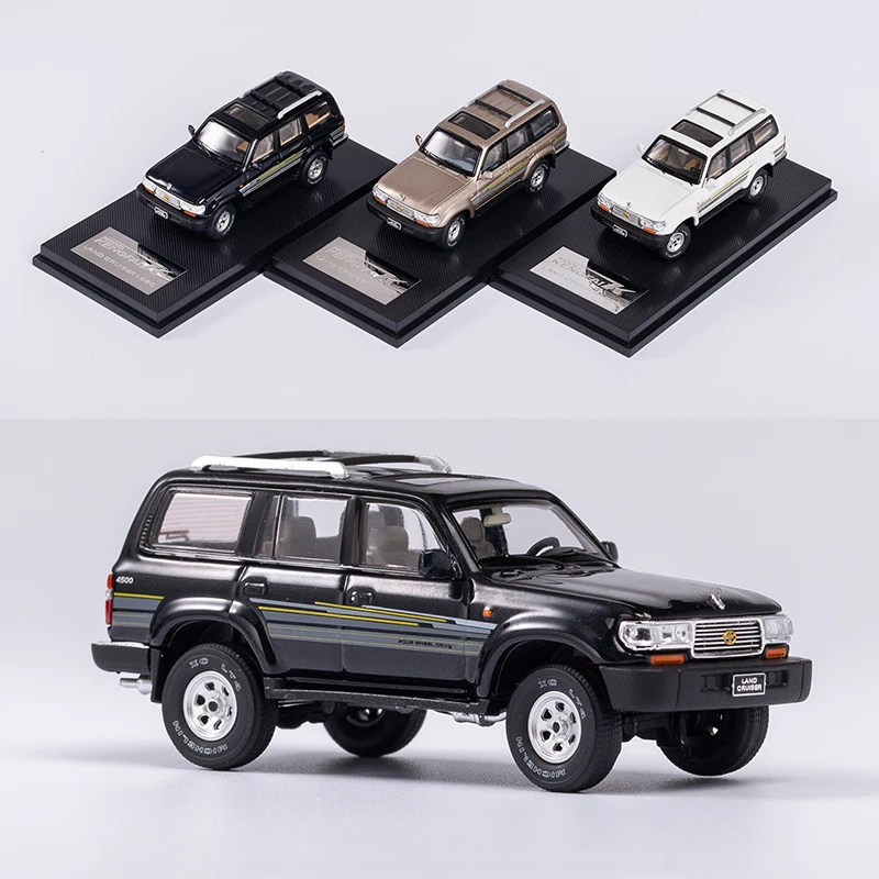 KENGFAI 1/64 Land Cruiser LC80 Diecast Model Toys Car Boys Girls Gifts