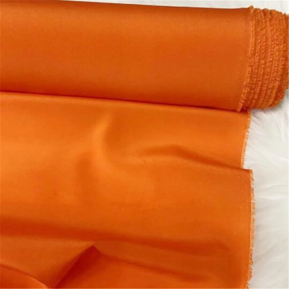 Pure Silk Stretch Crepe De Chine Fabric with Elastic in Plain Solid Color for Lady Fashipn Sexy Dress