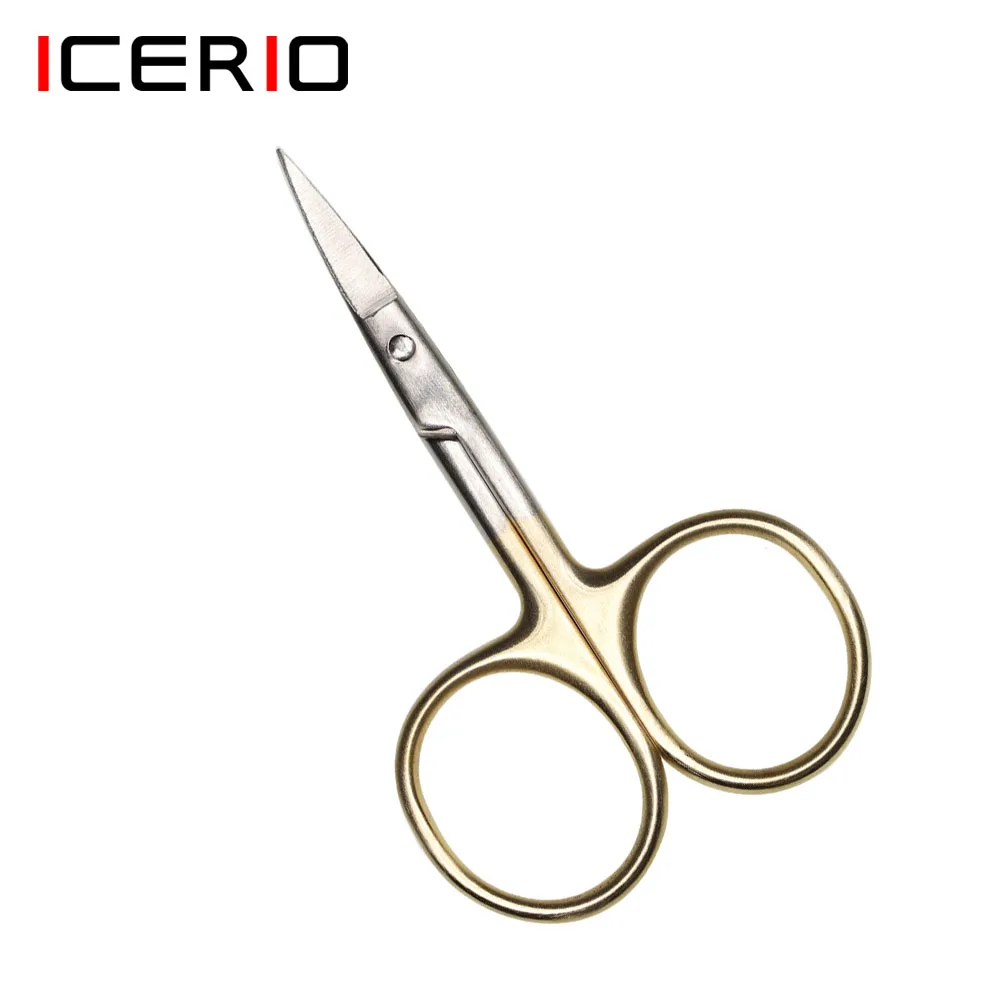 ICERIO Tijeras para atar moscas acero inoxidable cuchillas dentadas