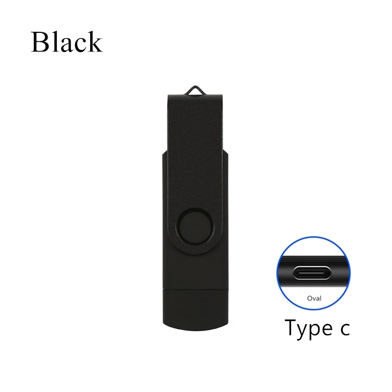 Clé usb flash 2 en 1, support à mémoire de 4gb 16gb 32gb 64gb 128gb, lecteur flash pour chargeur de type c