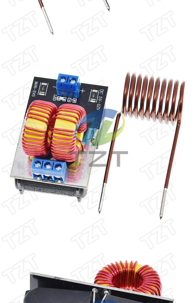 TZT DC 5-12V Mini ZVS Niederspannungs-Induktionsheizungs-Netzteilmodul Induktionsheizungsplatine für Induktionsheizung mit Spule – Detail 7