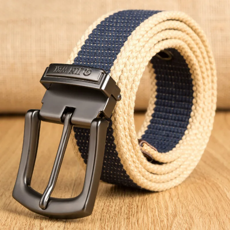 Canvas Belt Men Army Tactical Belts Selling Man Outdoor Sport Simple Practical Weave Nylon Canvas Cowboy Pants Belt