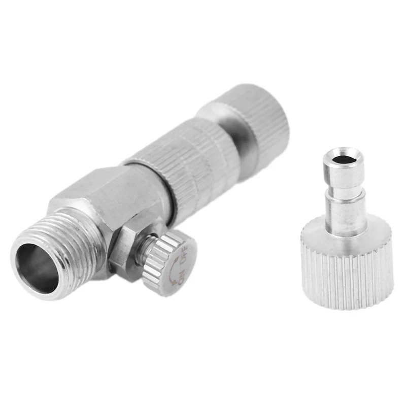 Adattatore di disconnessione ad innesto rapido per aerografo con raccordo a spina da 1/8"