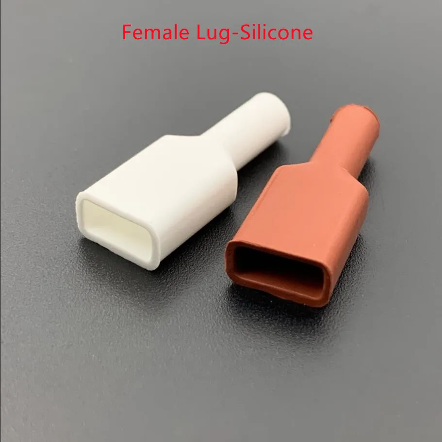 500PCS/1LOT Nylon/Silicone Flag/Round Female Lug sheath Cover Insulation Terminal Sleeve 2.8mm 4.8mm 6.3mm 110 187 250