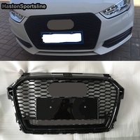 A1 Quatt Style Front Sport Honeycomb Hood Grill Grille for Audi A1 S1 Sline 2016-2020 Car Styling Accessories