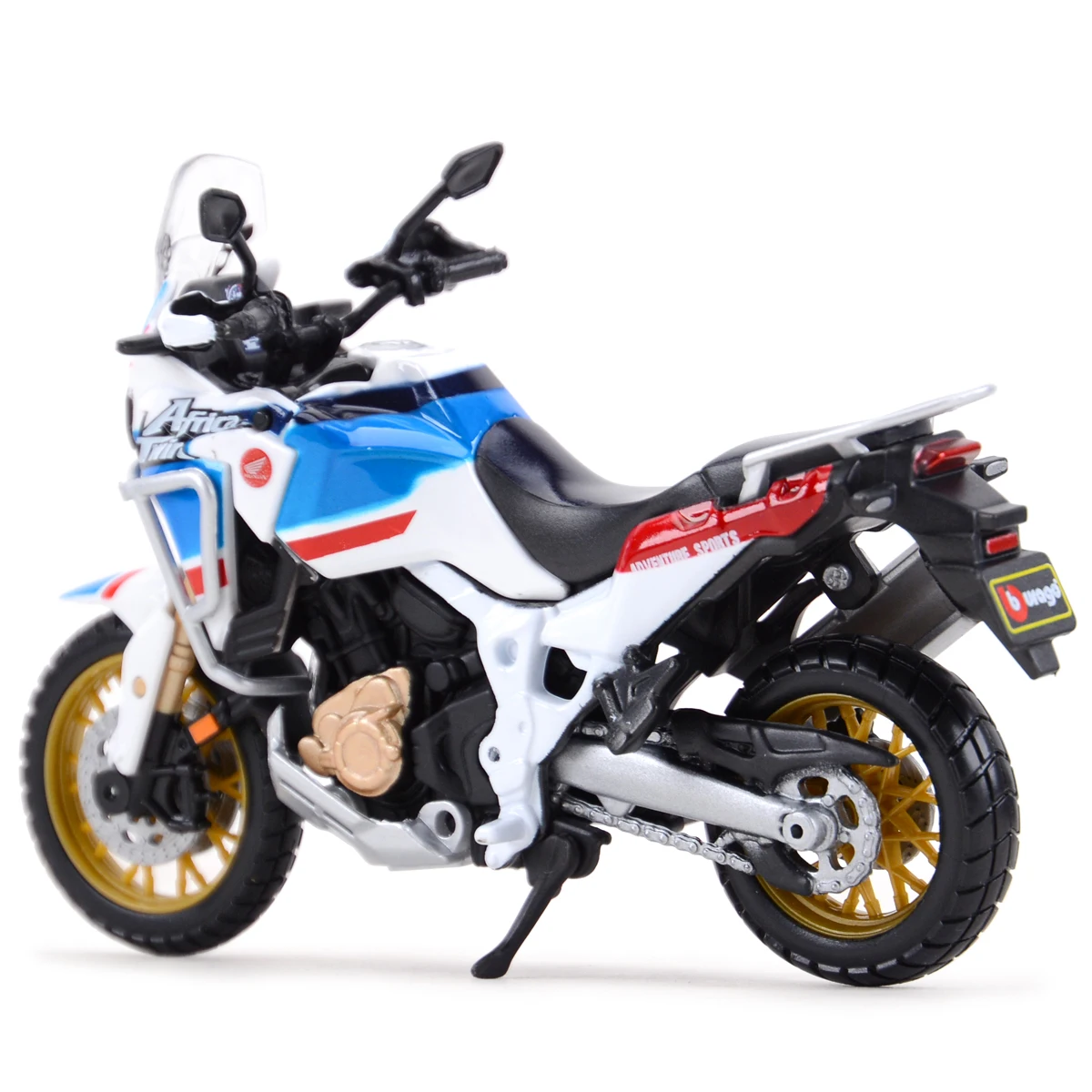 Bburago 1:18 Honda Africa Twin Adventure véhicules statiques moulés sous pression loisirs de collection moto modèle jouets