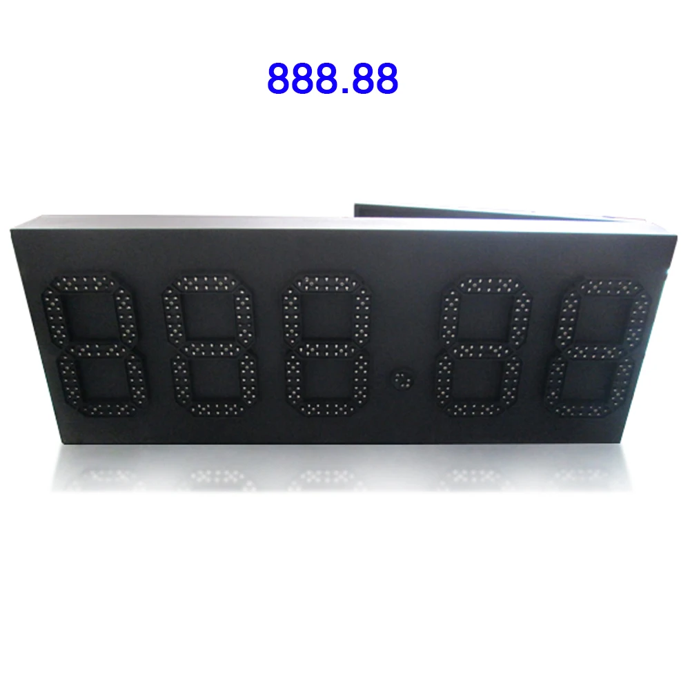 Custom made 8' inch 888.88 Green Color Gas Station LED Digital Display LED Sign RF Remote Control Waterproof IP65