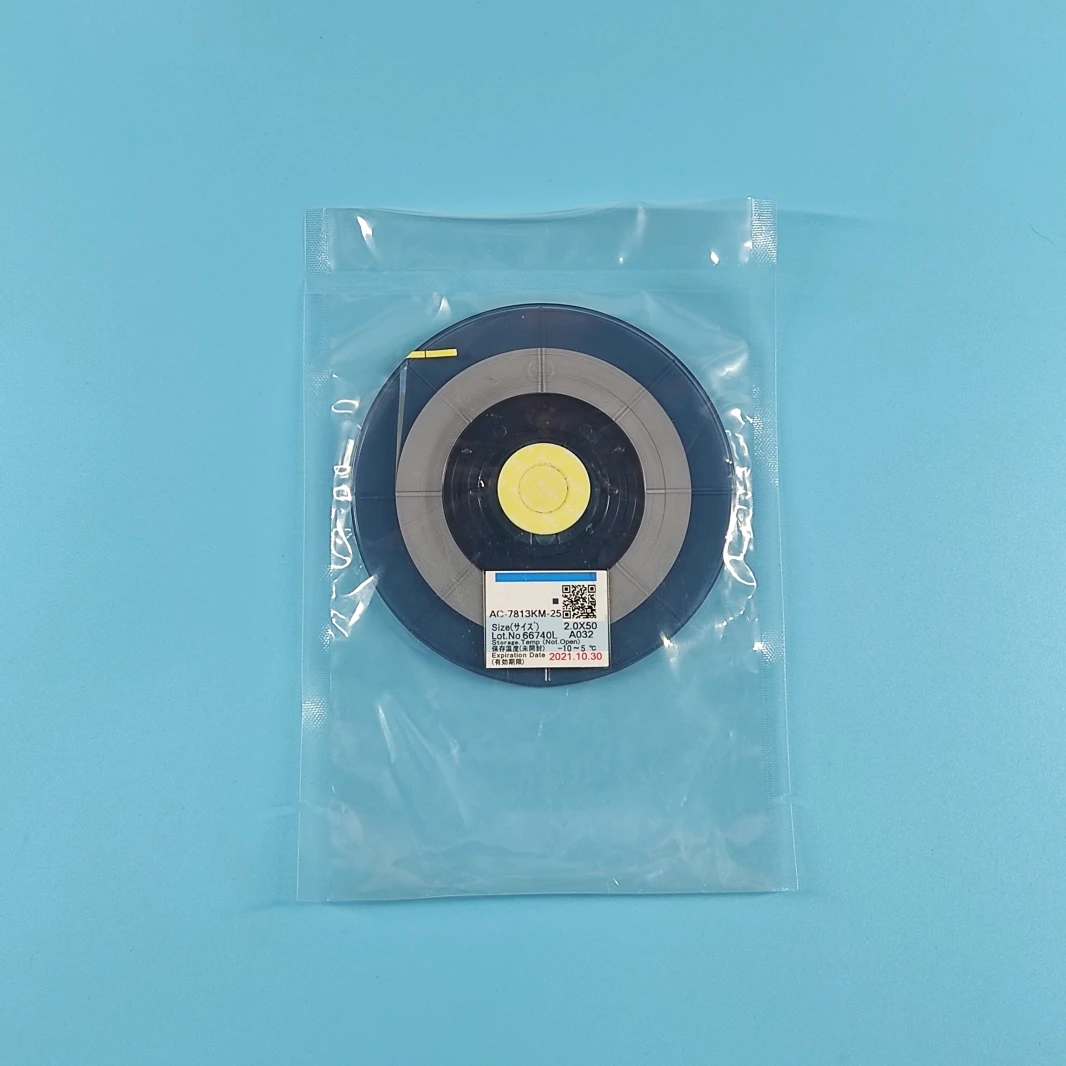 Original ACF Glue AC-7813KM-25 PCB Repair TAPE 50 Meters Length latest Date Width 1.0mm 1.2mm 1.5mm