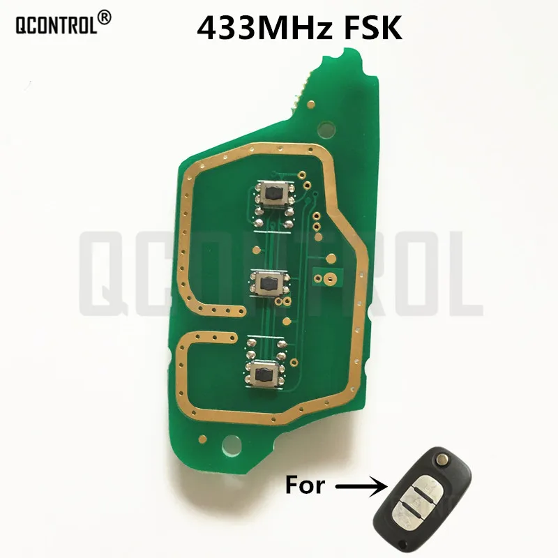 QCONTROL Car Remote Control Key Circuit Electronic Board for Renault Megane III 3 / Scenic III 3 / Fluence 2009-2015