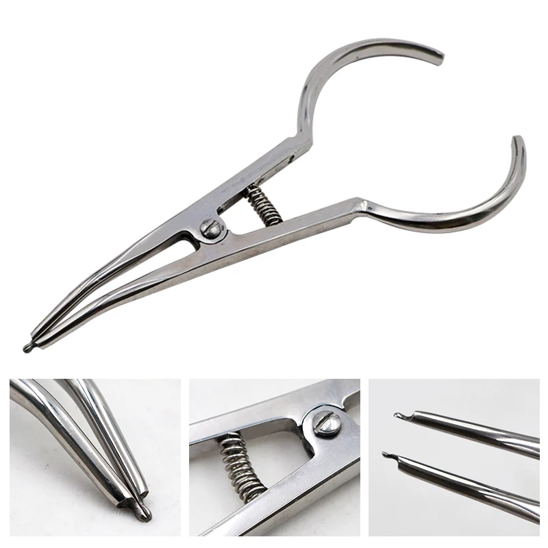 Dental Ring Placed Pliers Dental Tools Arranged for Rubber Clamp Separator Circle Pliers Elastic Ligature Ties Forceps