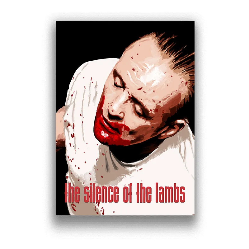 The Silence of the Lambs movie White Coated Paper poster Painting Home Room Decor Wall stickers