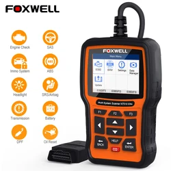 FOXWELL NT510 Elite OBD2 Automotive Scanner All System Bi-Directional Control ECU Coding IMMO A/F 30+ Reset Car Diagnostic Tools