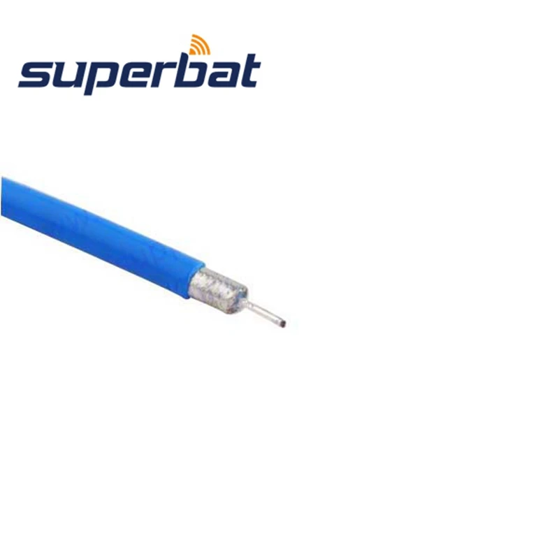 Superbat m17/60 rg142 rg141/10ft cabo coaxial azul rf cabo coaxial