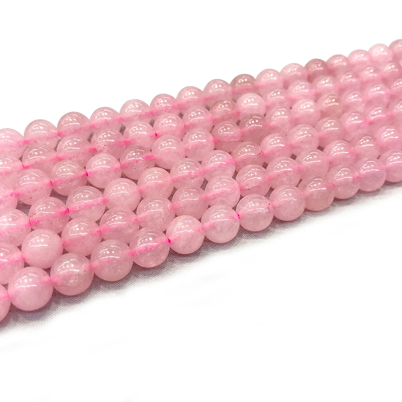 Rose Pink Quartz Crystals Stone Beads 15