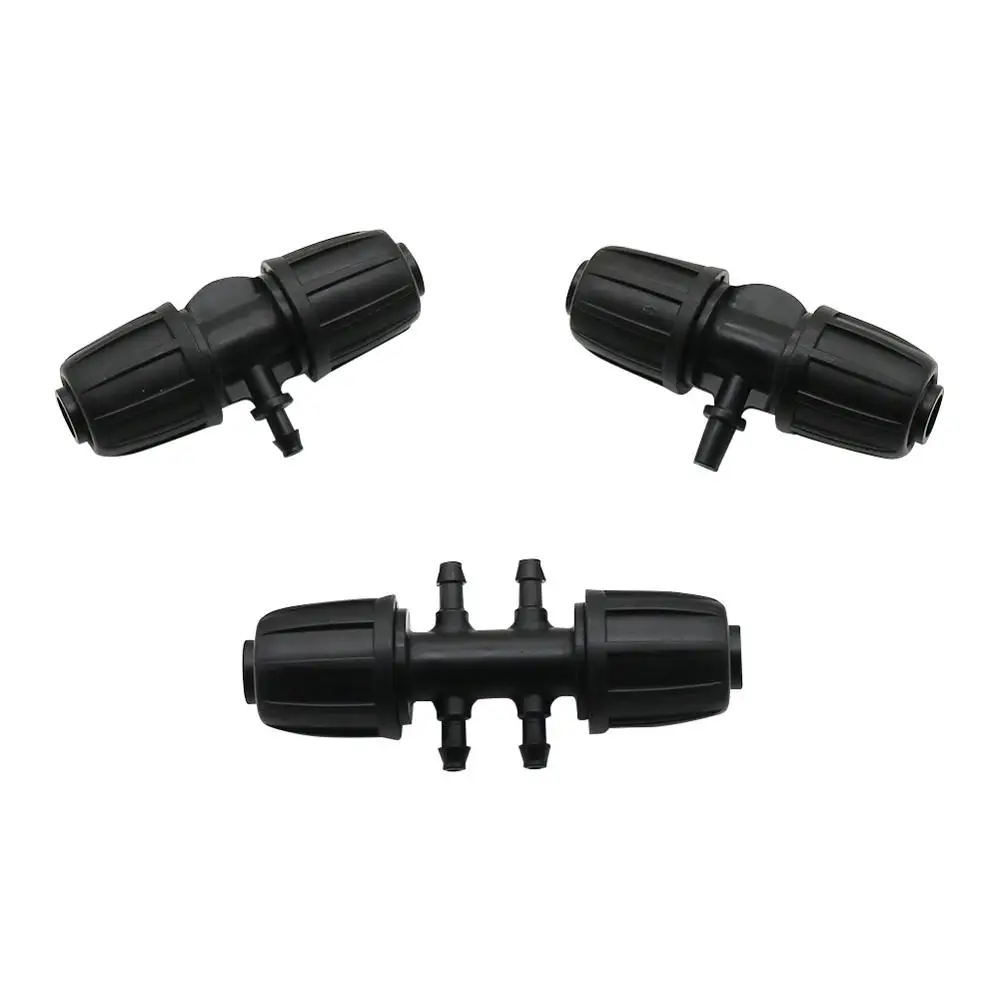 Garden Irrigation 13/16mm to 4/7mm Hose Interface Locked  Connectors Water Pipe Adapters Hose Splitters Nozzles Coupling