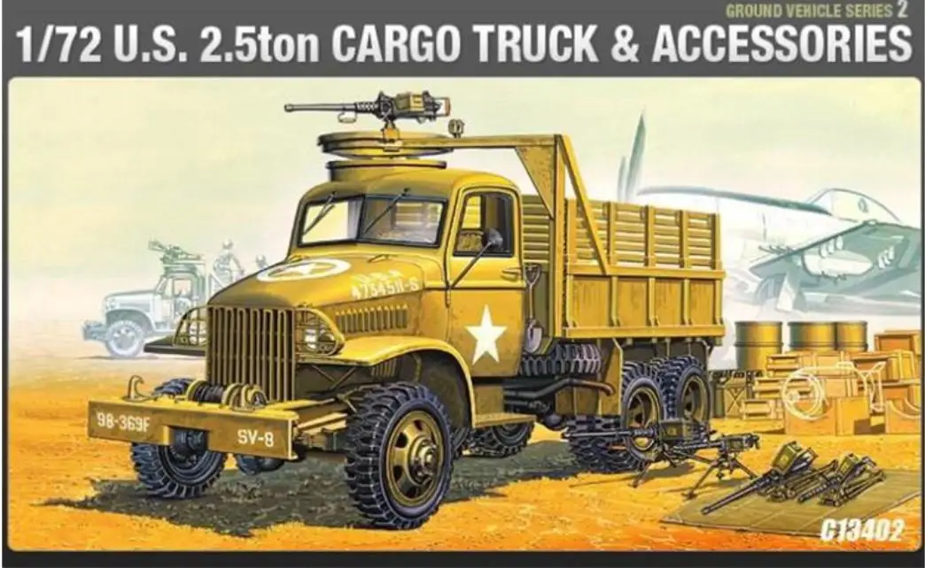 Academy AC13402 1/72 US CARGOTRUCK & ACCESSORY model kit