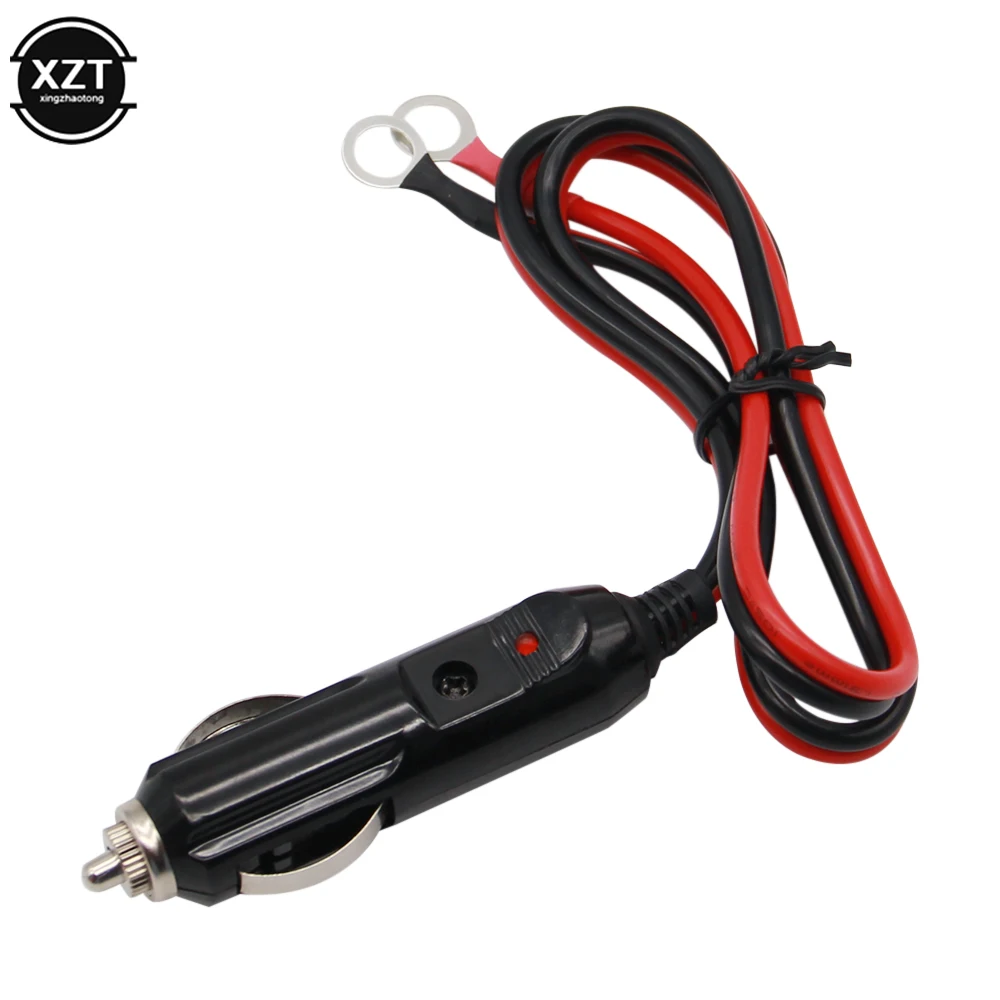 Car 15A Male Plug Cigarette Lighter Adapter Power Supply Cord With 60cm Cable Wire DXY88 Apply To Cigarette Lighter Socket