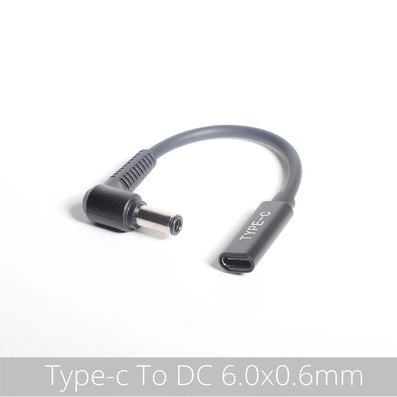 USB Type C Female to 6.0*3.7mm /6006mm Male Plug Converter Laptop Dc Power Adapter Connector Charging Cable for Asus Notebook PC