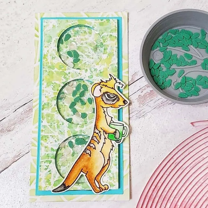 Caffeinated Giraffe Squirrel Flamingo Cutting Dies match Clear Stamps Unicorn Raccoon Frog Dinosaur DIY Scrapbooking 2021 New