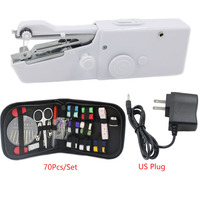 Portable Handheld Sewing Machines Stitch Sew Needlework Cordless Clothes Fabrics Electric Sewing Machine Stitch Tools Set