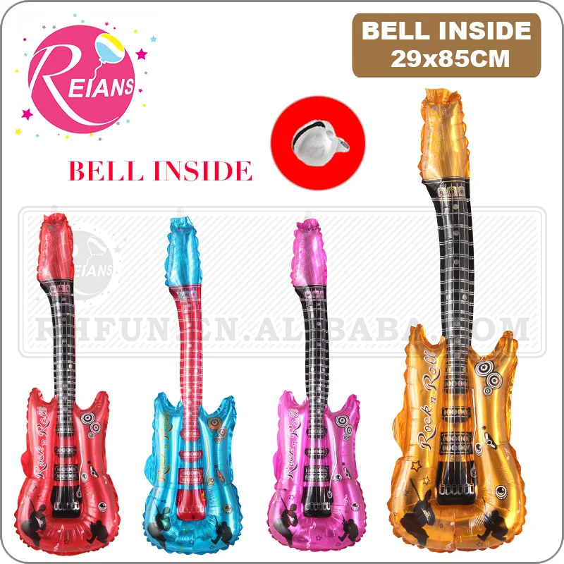 Musical instrument Guitar Foil Balloon Helium Air Balloon Party Supplies Kids inflatable Toys Birthday Ballon Classic Toy globos