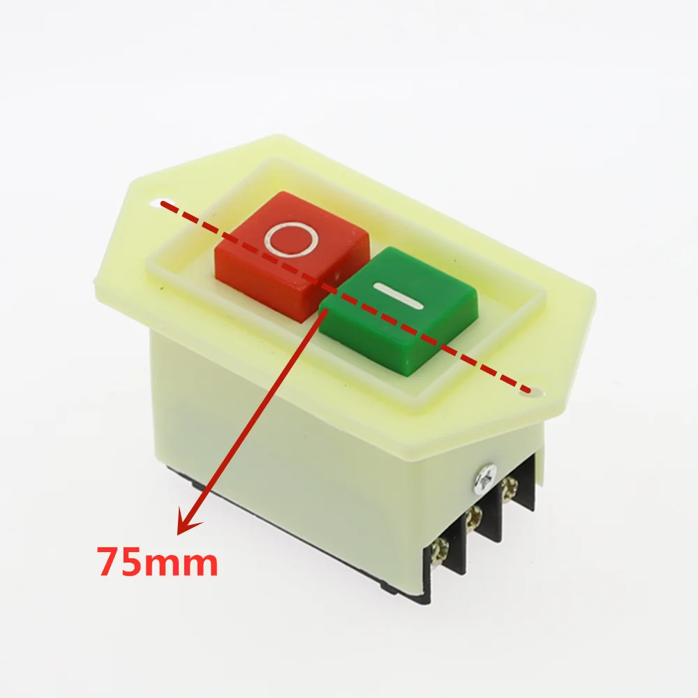 1Pcs LC3-5 LC3-10 Drill press switch AC 220/380V 10A I/O On/Off  Start Stop Self-Locking Push Button Switch