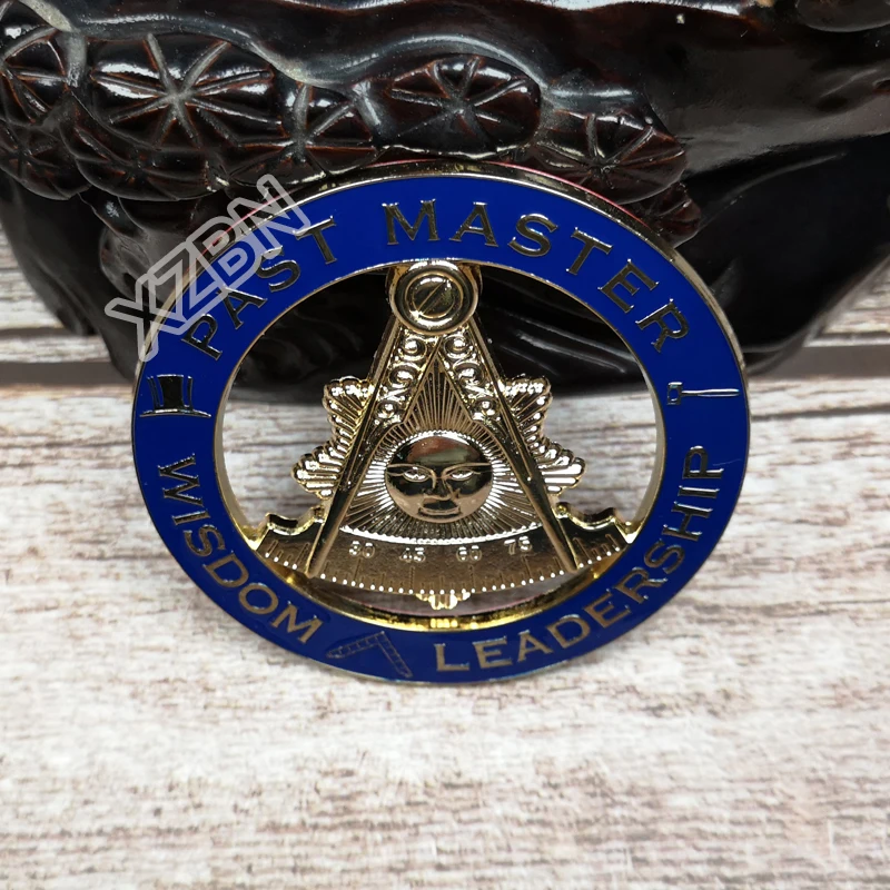 Masonic Auto Car Badge Emblems mason freemason BCM34 PAST MASTER WISDOM LEADERSHIP 3'' technique personality decoraction