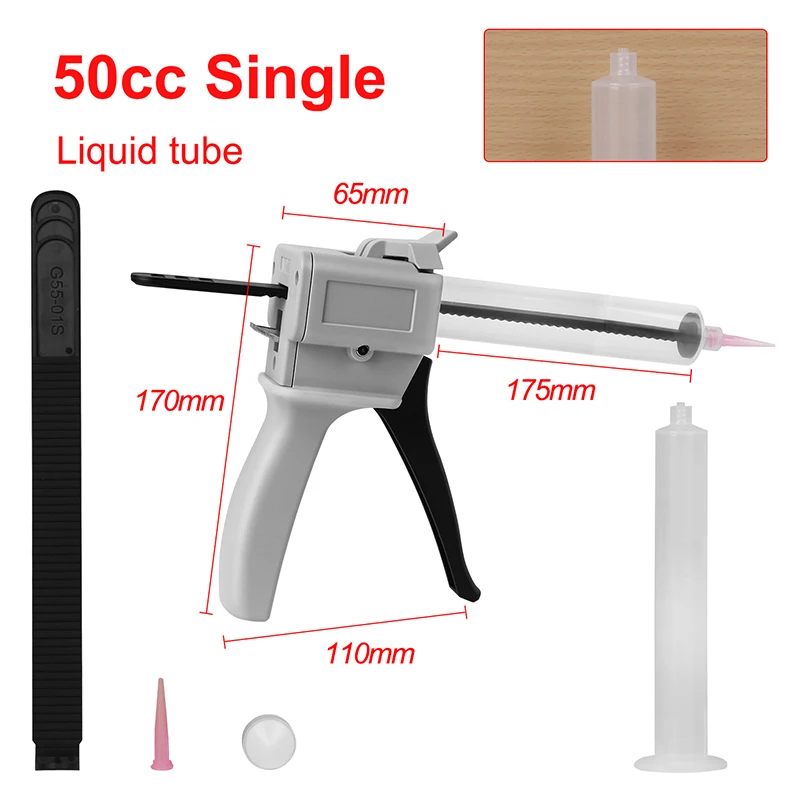 Manual Glue Gun 30CC 50CC Epoxy Sealant Glue Gun Applicator Glue Adhensive Squeeze Manual Caulking Gun Dispenser DIY Repair Tool