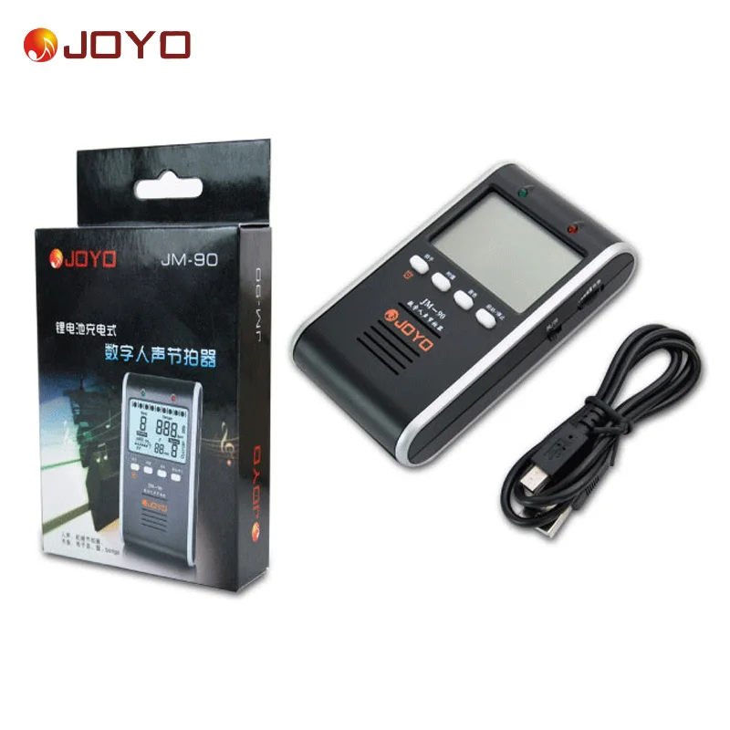 Joyo-JM95 Digital Metronome with Voice, Universal Guitar Rhythm Device, Drum Piano Metronome, Rechargeable