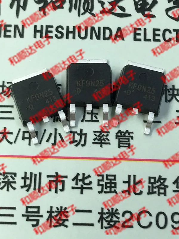 Original New / 5pcs / KF9N25 KF9N25D   TO-252 250V 7.5A