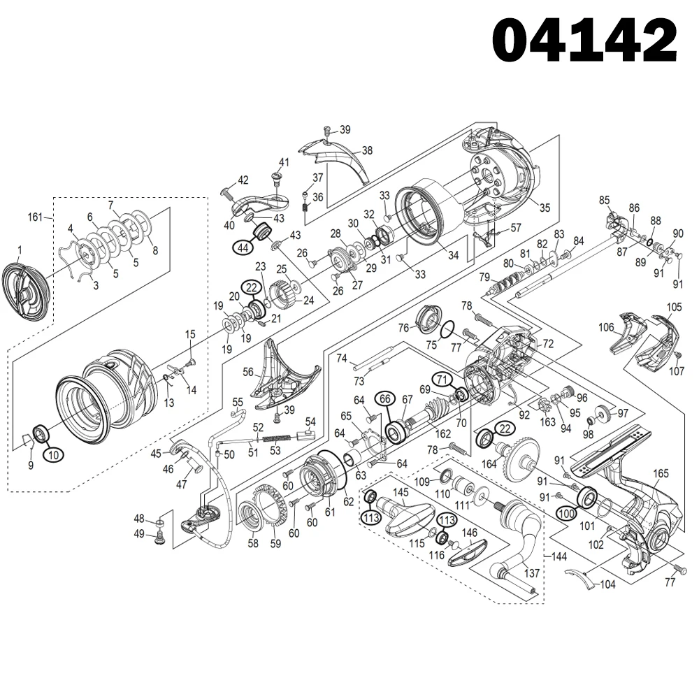 Fishing Reel Stainless Steel Ball Bearings Kit For Shimano 20 Twin Power C3000 C3000MHG C3000XG 04140/1/2 Spinning Reels Bearing