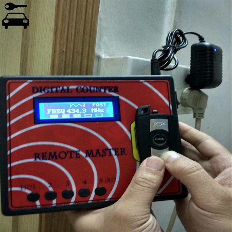 Contatore digitale telecomando Master porta del Garage programmatore chiave misuratore di frequenza remoto rotazione fissa copiatrice remota