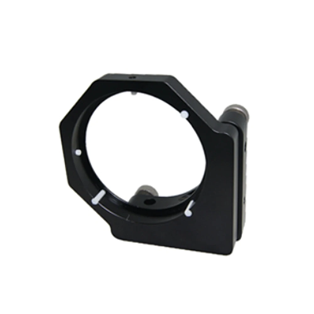 Double Axis Optical element clamp Clamping D76.2mm Precision lens support Optical adjustment frame Adjustable pitch angle