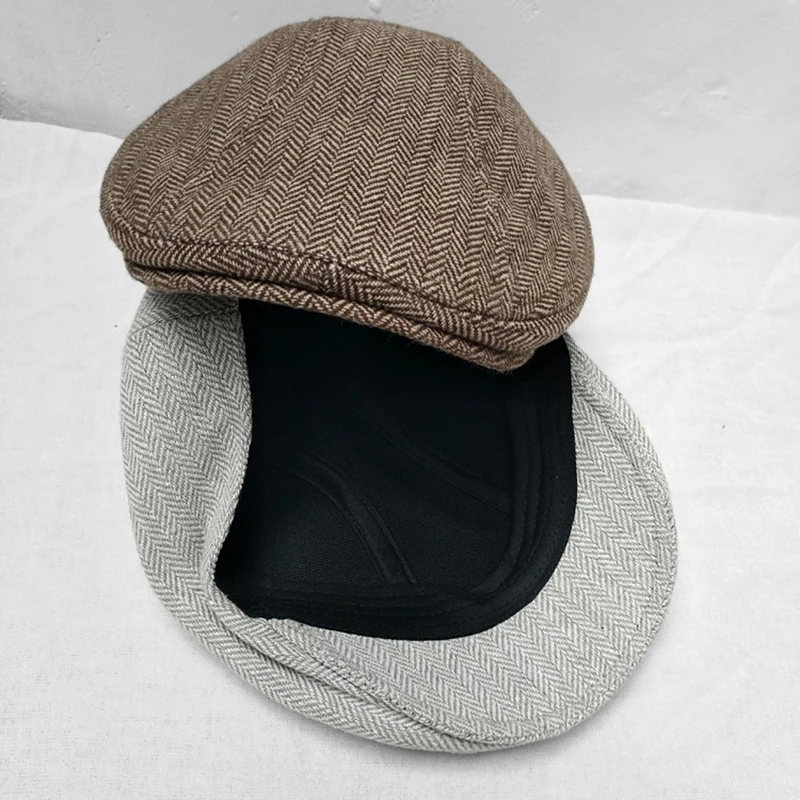 Autumn Winter Men Hats Berets British Western Style Wool Advanced Flat Ivy Cap Women Classic Vintage Beret CapTommy Shelby BLM82