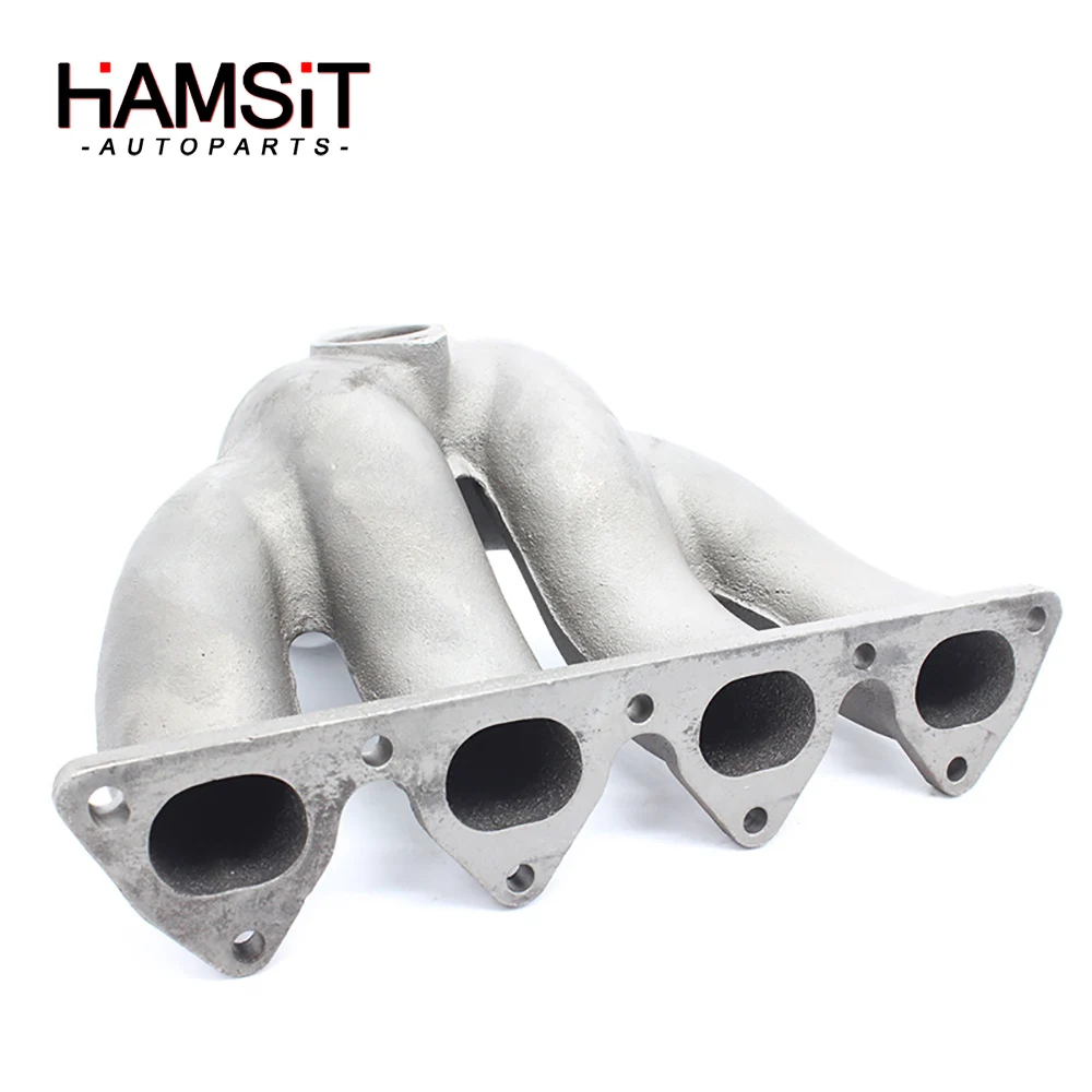 Hamsit Cast Iron T3 T4 Exhaust Turbo Manifold For 88-00 Honda Civic CRX EG EK EF D15 D16 93-97 Del Sol D-series Engine