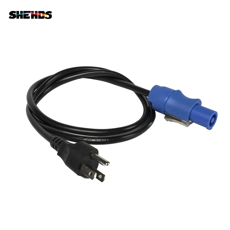 shehds movendo a cabeca luz cabo de alimentacao plug conector troca para powercon conector para equipamentos palco led par luz 01