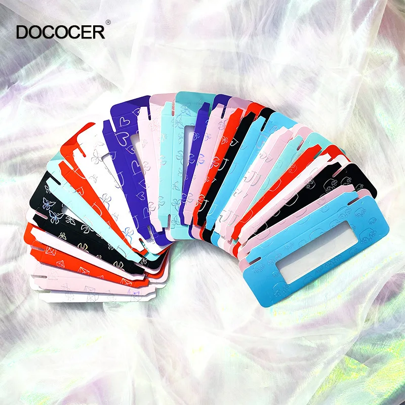 

DOCOCER Eyelash Packaging Box Bulk Wholesale Custom 3D Mink Lashes Boxes Packaging With Logo Makeup Set Eyelashes Case Pack