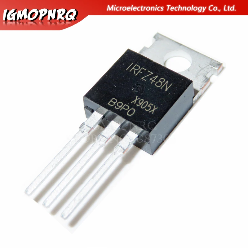 10pcs IRFZ48N IRFZ48 IRFZ48NPBF MOSFET MOSFT 55V 64A 14mOhm 54nC TO-220 new original