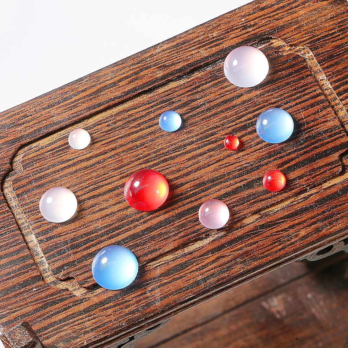 4 6 8 10 12mm Round Flat Back Spacer Clear Resin Cabochon Red White Blue Pink 20-50Pcs DIY Jewelry Accessories Findings