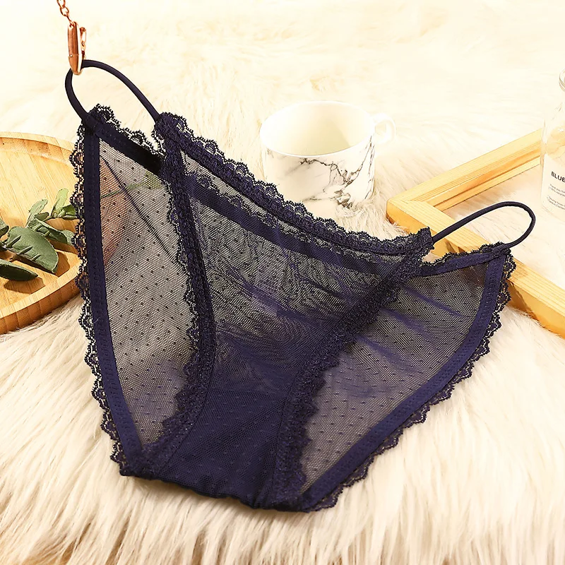 Roupa interior das mulheres sem costura sexy lace oco fora gaze fita cintura oriente calcinhas femininas senhoras respirável confortável lingerie