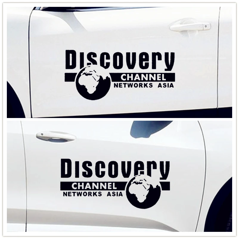 2P Discovery Channel Networks Asia Car Stickers Reflective Decoration For Doors Motorcycles Auto Tuning Styling D2