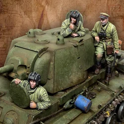 Kit de figurines en résine non assemblées et non peintes, modèle de tanker soviétique, 3 figurines, 1/35, 316