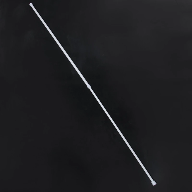 RISE-2X primavera carregado telescópica rede voile tensão cortina trilho pólo haste hastes branco 70-120cm