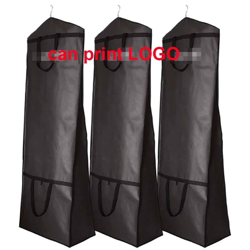 Wedding Dress Dust Cover Garment Bags Bride Gown Storage Bag Long Clothing Covers Non-woven PVC Long Clothes Dustproof Cover Big