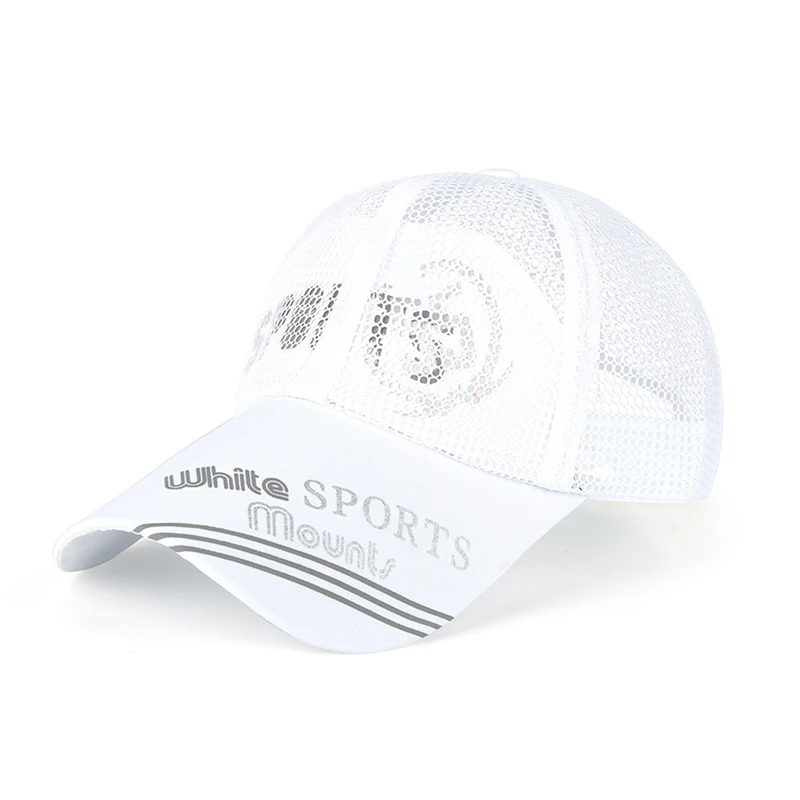 Summer Golf Caps Lightweight Hollow Mesh Baseball Cap Adjustable Buckle Snapback Hat Full Mesh Breathable Tennis Hats Visors