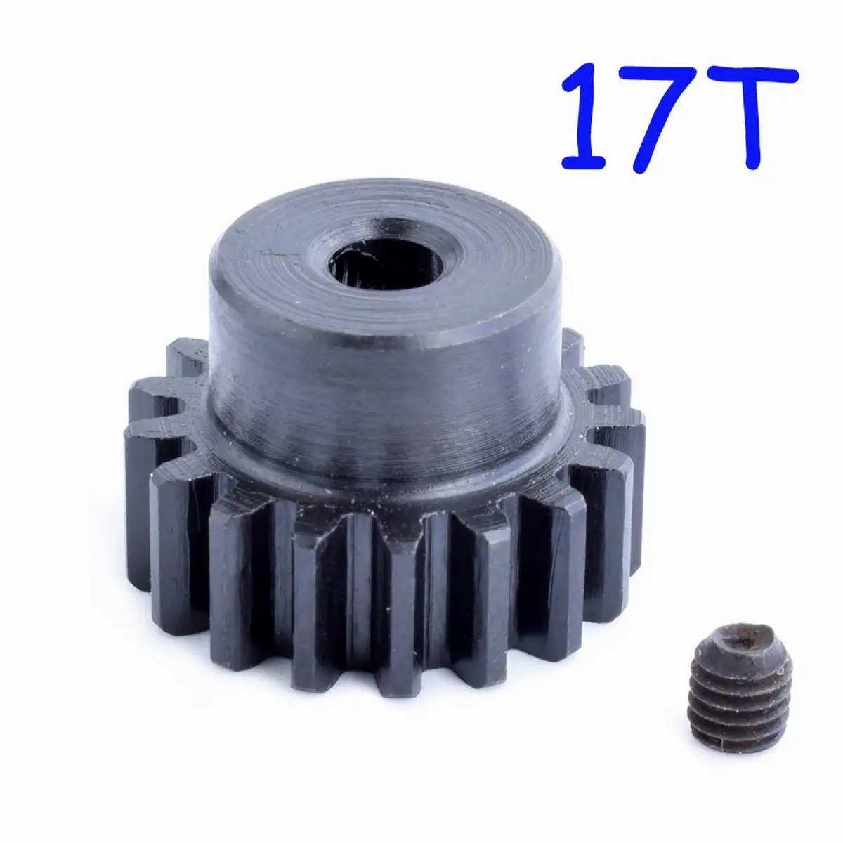 Steel Metal Motor Pinion Gear 17T 0.8 Module For 1:10 Himoto E10MT E10MTL Bowie Off Road Monster Truck Spare Parts