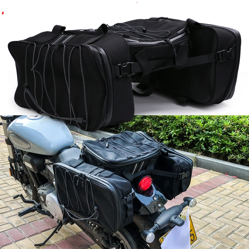 

Motorcycle Accessories Saddle Bag Luggage Suitcase Side Helmet Riding Travel Bags For Harley BMW Yamaha Honda Kawasaki Suzuki